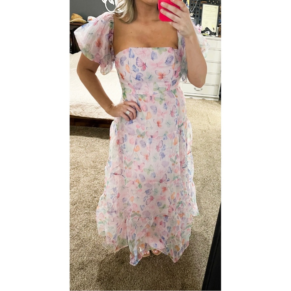 Floral Pastel Maxi Dress